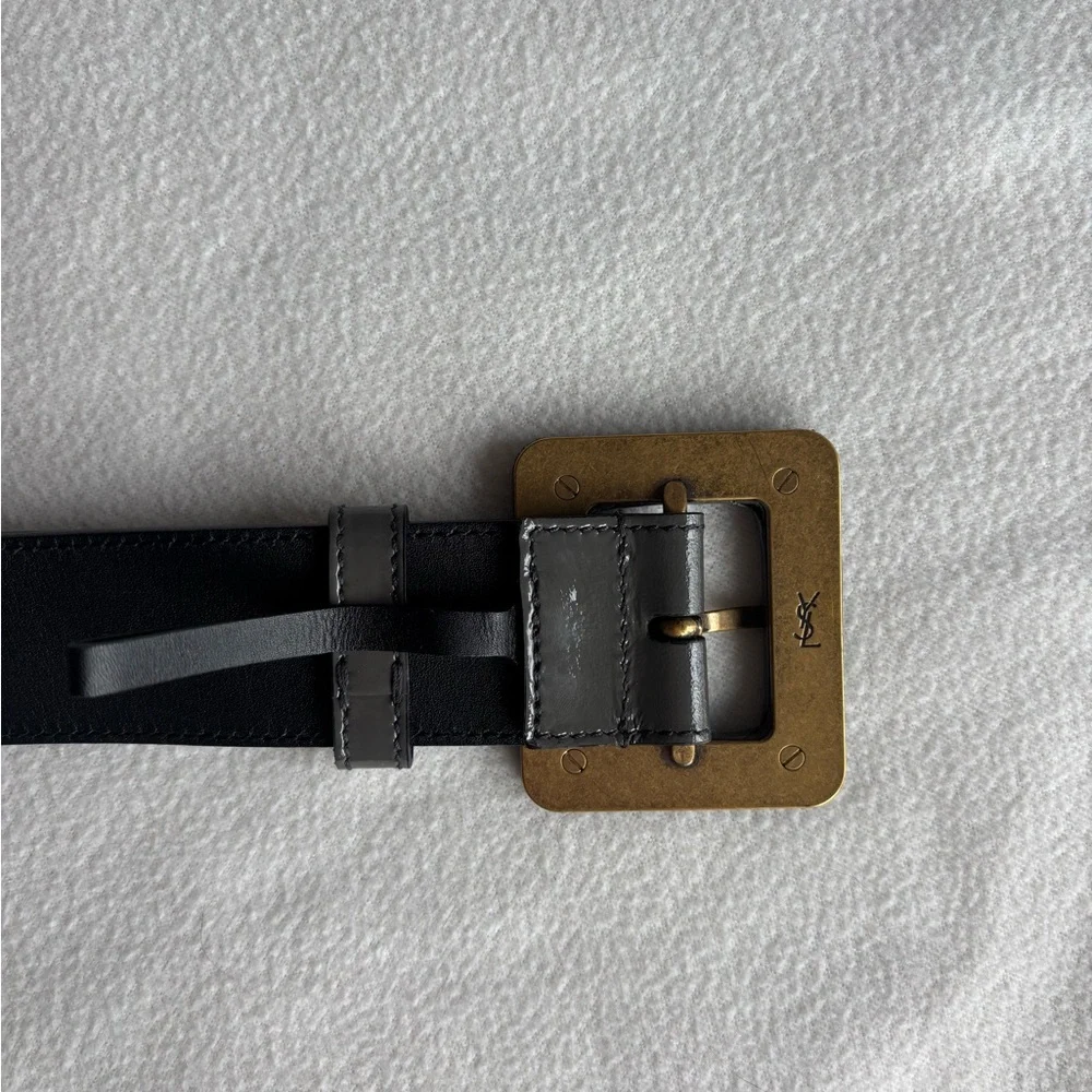 Yves Saint Laurent Patent Buckle Belt - Picture 5 of 8